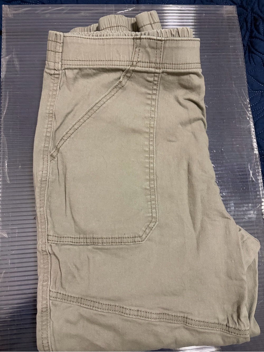 Sincerely Jules Olive Utility Elastic Waist Pants
